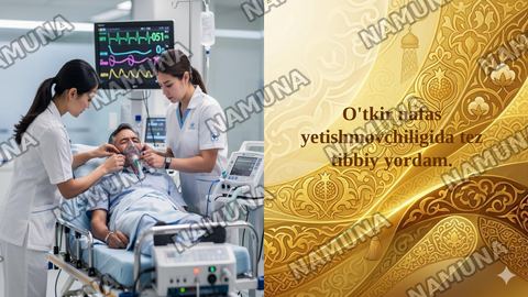 O'tkir nafas yetishmovchiligida tez tibbiy yordam. — taqdimot
