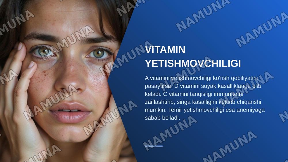 Vitaminlar va mikraelementlarning ahamiyati — zamonaviy taqdimot, 8-slayd