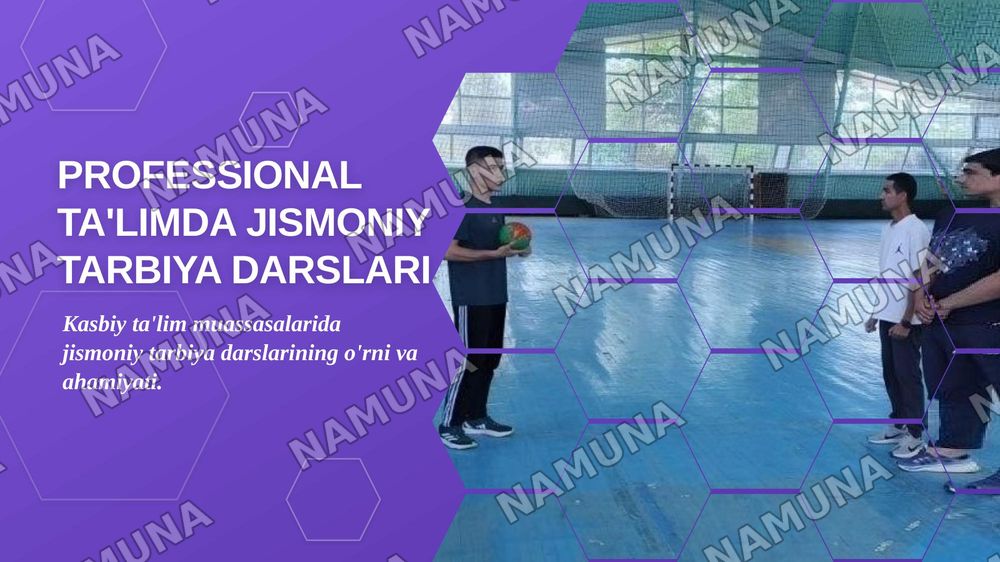 Professional ta'limda jismoniy tarbiya darslari — zamonaviy taqdimot, 1-slayd