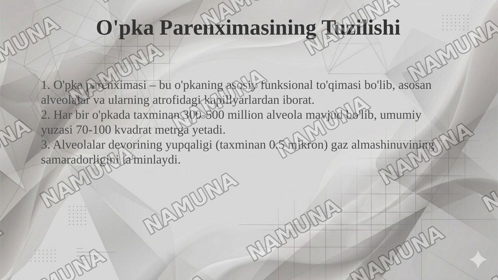 O‘pka, o‘pka ildizi va havo o‘tkazuvchi yo‘llarning klinik anatomiyasi
O‘pka jarohatiga chok qo‘yish — taqdimot, 7-slayd