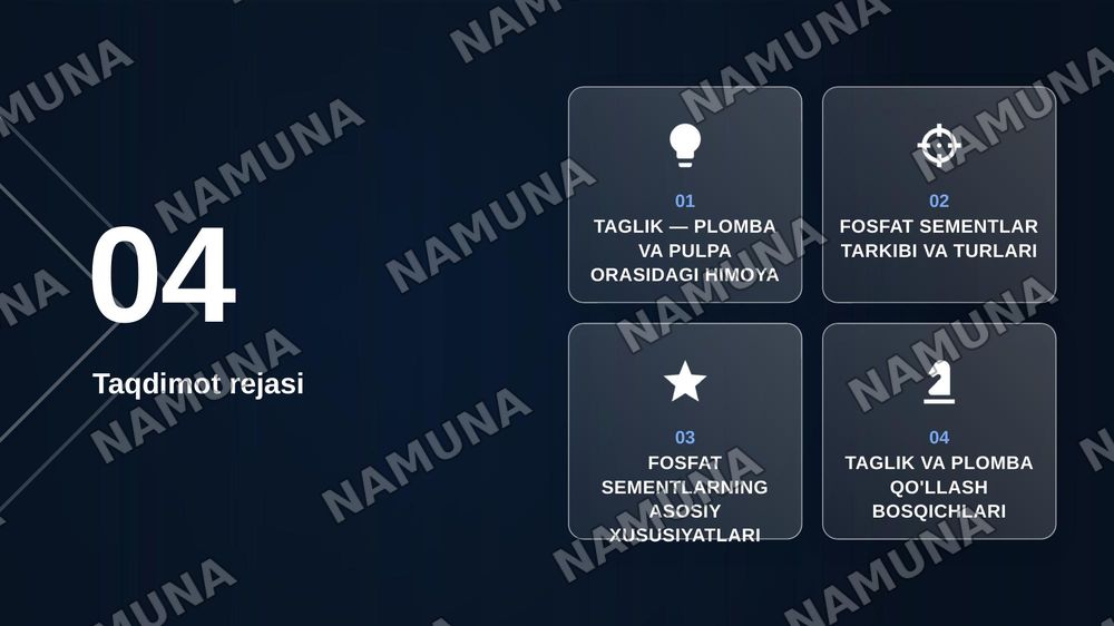 Ajratuvchi va davolovchi tagliklar. Phoshpat sement asosli plomba ashyolari. Turlari, tarkibi, xususiyatlari — zamonaviy taqdimot, 2-slayd