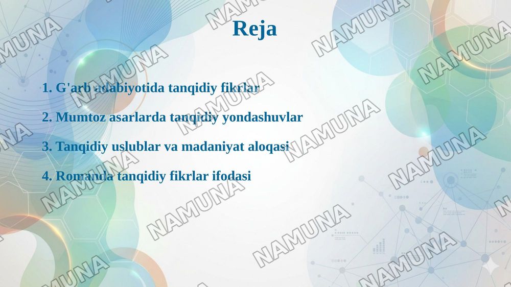 Istiqlol va bugungi estetik qarashlar — taqdimot, 2-slayd