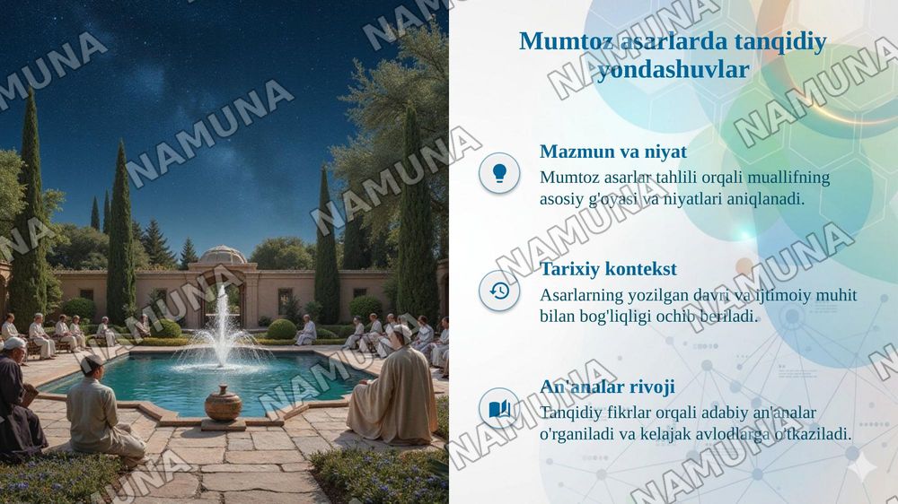 Istiqlol va bugungi estetik qarashlar — taqdimot, 5-slayd