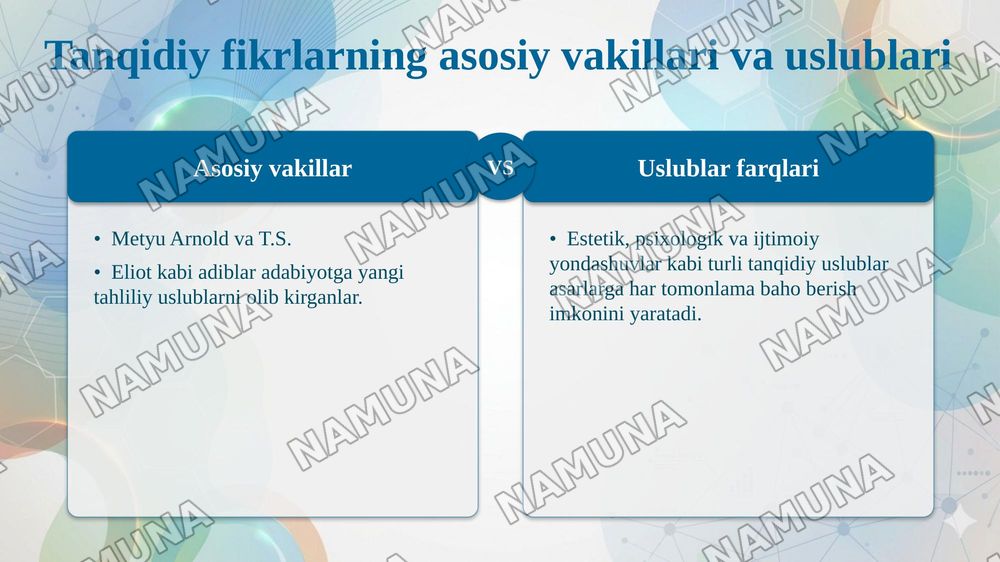 Istiqlol va bugungi estetik qarashlar — taqdimot, 7-slayd