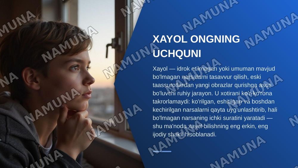 Xayol — zamonaviy taqdimot, 3-slayd