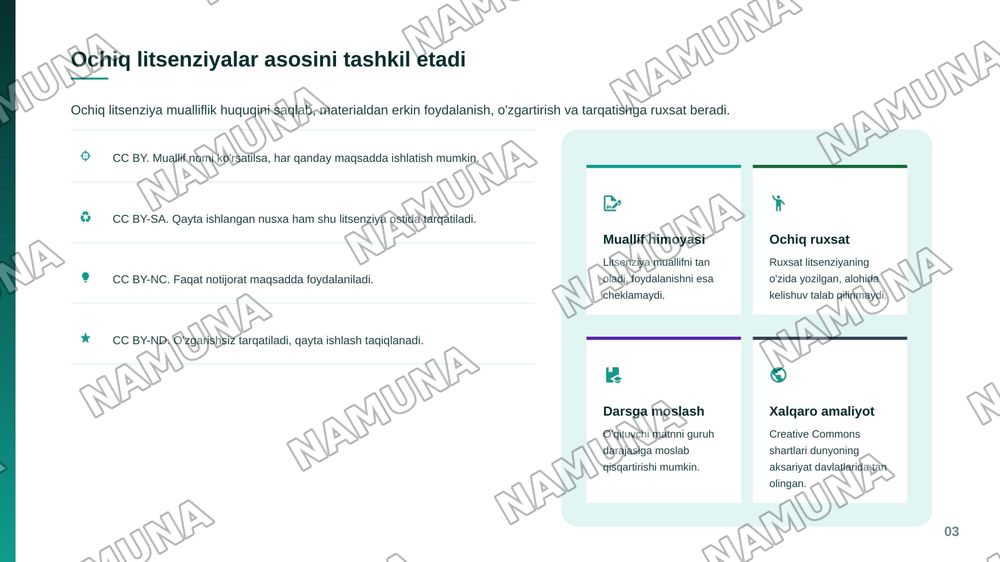 Ochiq raqamli ta'lim resurslari va veb-xizmatlar: Ta'lim platformalari, portallar va saytlar. Ochiq ta'lim resurslari. — zamonaviy taqdimot, 4-slayd