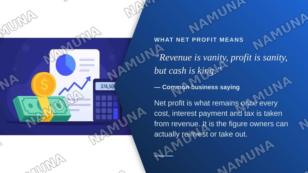 The importance of net profit mavzusida ingliz tilida — zamonaviy taqdimot, 5-slayd