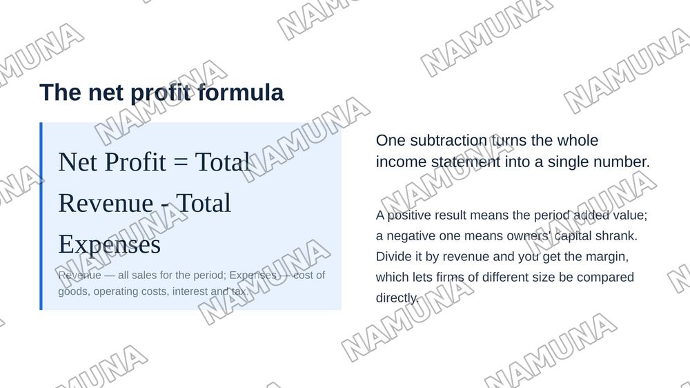 The importance of net profit mavzusida ingliz tilida — zamonaviy taqdimot, 7-slayd