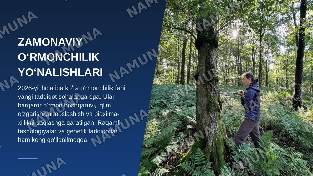 Oʻrmonchilik fani tarixi,Dunyo oʻrmonlari.Dendrologik tarkibi va geografik taqsimlanishi. — zamonaviy taqdimot, 6-slayd