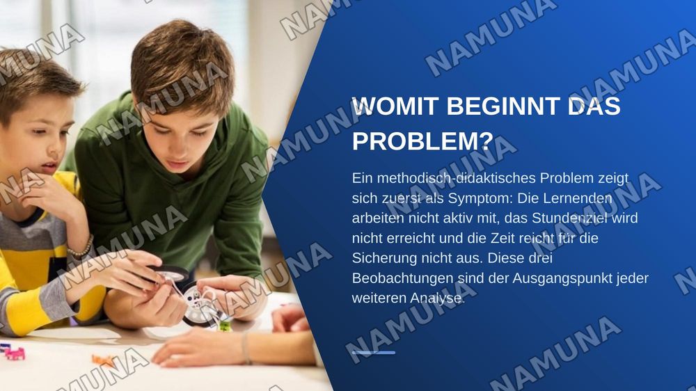 Ermittlung eines konkreten methodisch- didaktischen Problems im Unterricht — zamonaviy taqdimot, 4-slayd