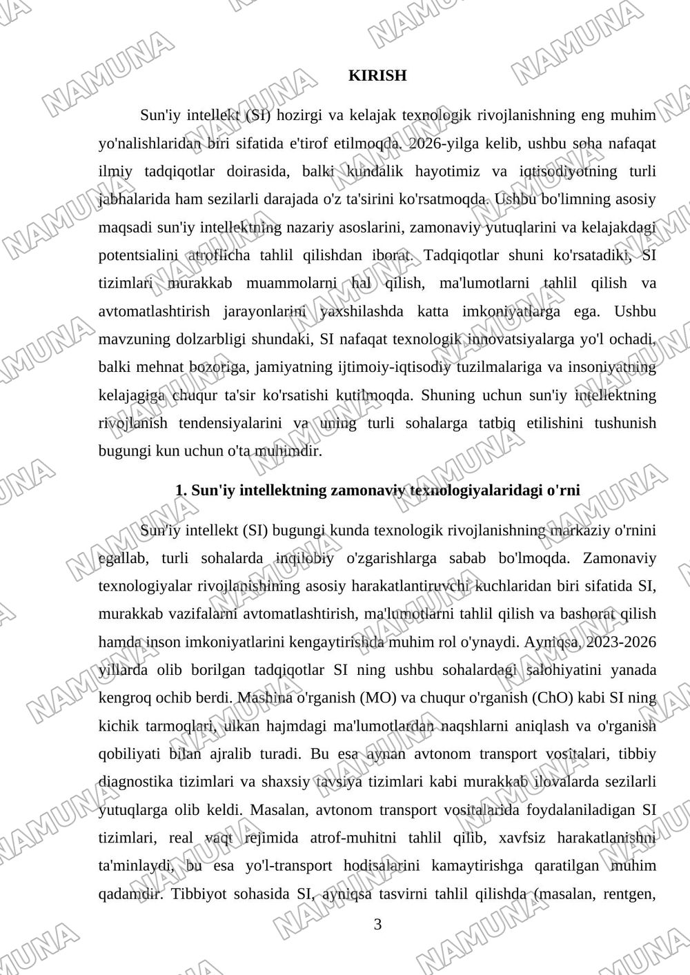 Sun’iy intelekt — referat, 3-varaq