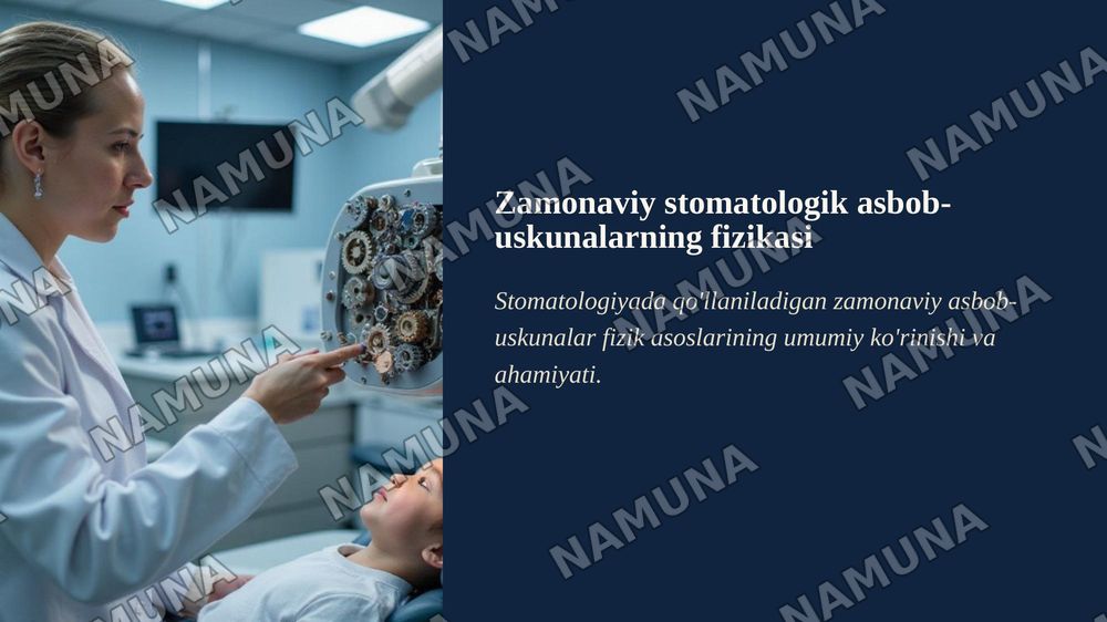 Zamonaviy sotomatologik asbob uskunalarning Fizikasi — zamonaviy taqdimot, 1-slayd