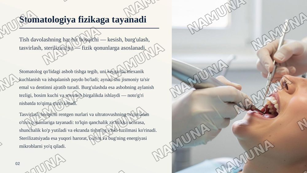 Zamonaviy sotomatologik asbob uskunalarning Fizikasi — zamonaviy taqdimot, 3-slayd