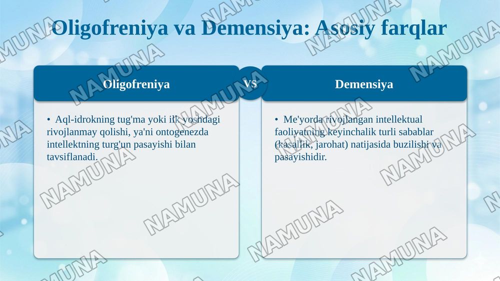 Intellektual rivojlanishida nuqsonni bòlgan bolalar — taqdimot, 4-slayd