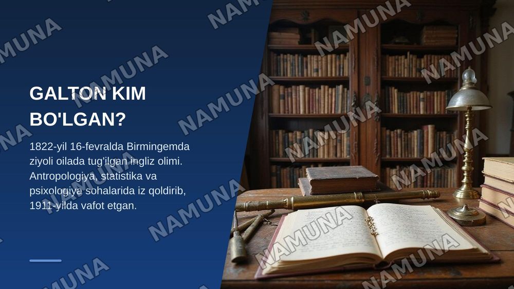 Bek frensis galton — zamonaviy taqdimot, 3-slayd