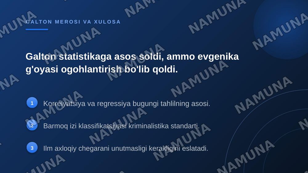Bek frensis galton — zamonaviy taqdimot, 7-slayd