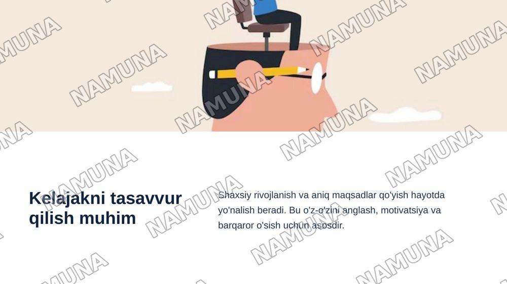 Kelajakda men — zamonaviy taqdimot, 3-slayd