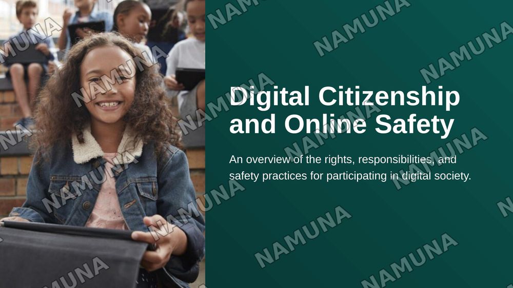 Digital Citizenship and Online Safety — zamonaviy taqdimot, 1-slayd
