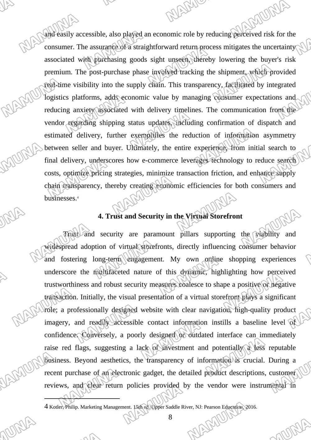 My Online Shopping Experience — mustaqil ish, 8-varaq