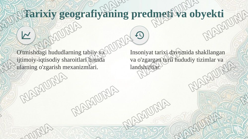 Tarixiy geografiyaning fan sifat shakllanishi — taqdimot, 5-slayd