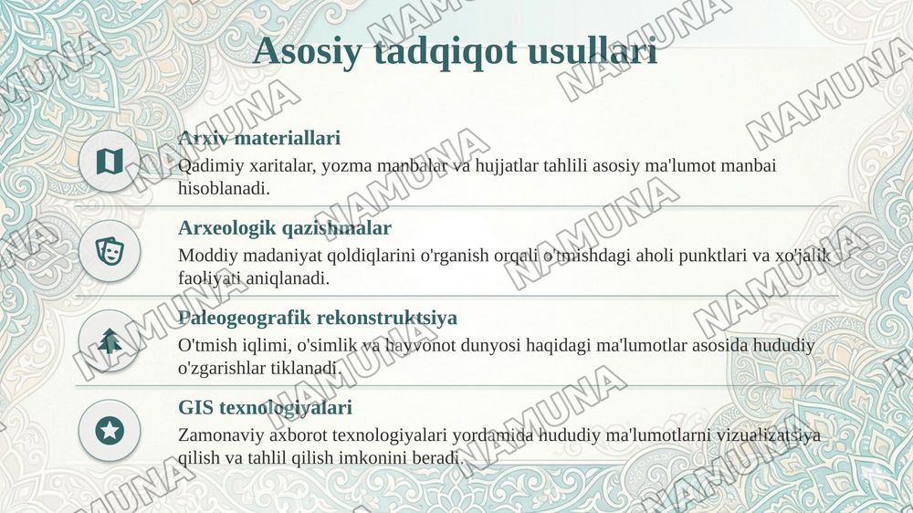 Tarixiy geografiyaning fan sifat shakllanishi — taqdimot, 6-slayd
