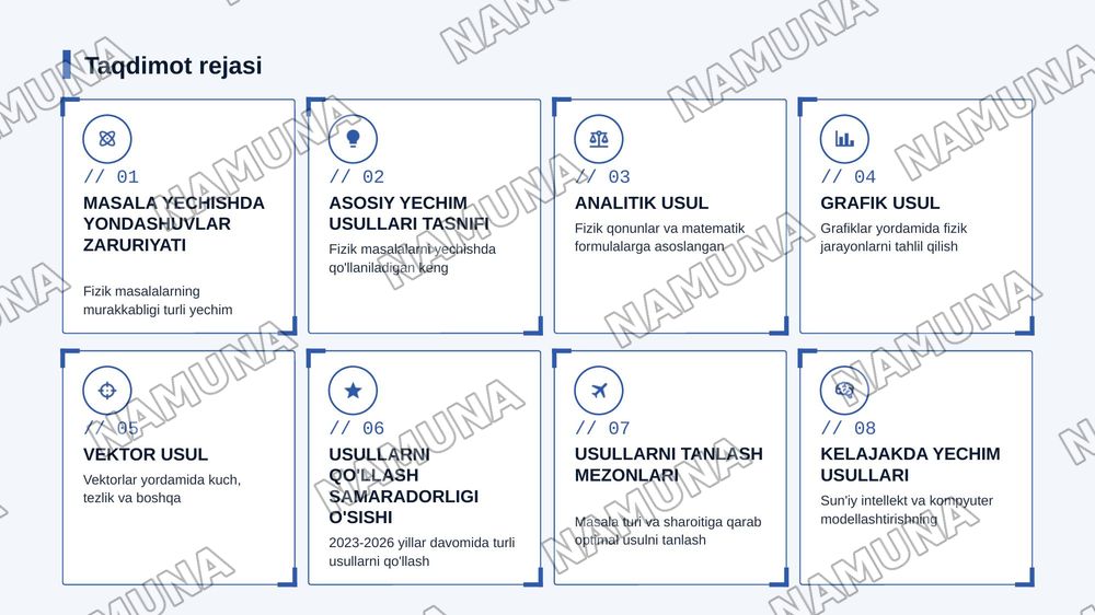 Fizik masalalarni yechishni turli usullari — zamonaviy taqdimot, 2-slayd