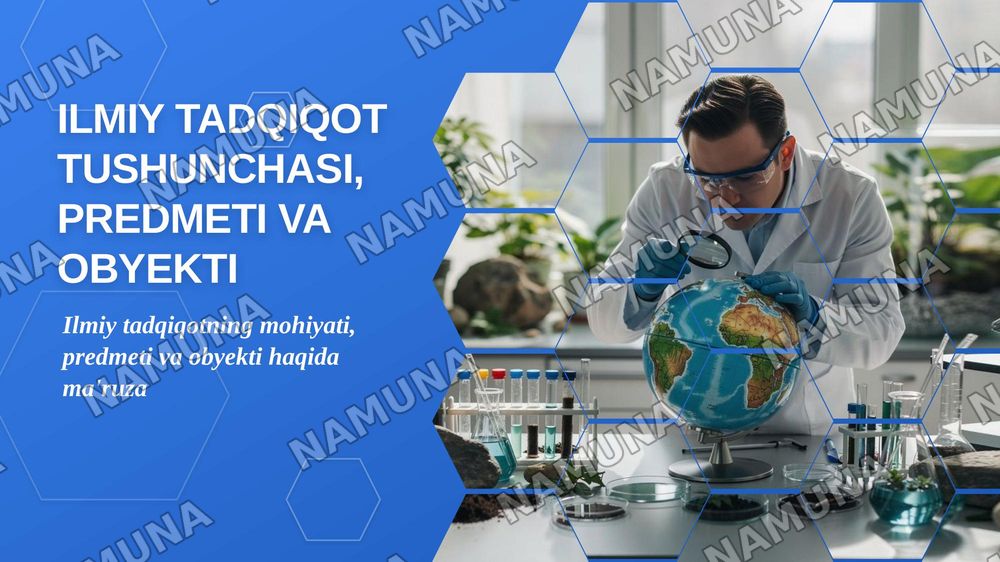 ilmiy tadqiqot tushunchasi predmeti va obyekti — zamonaviy taqdimot, 1-slayd