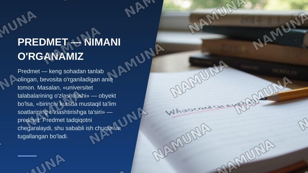ilmiy tadqiqot tushunchasi predmeti va obyekti — zamonaviy taqdimot, 6-slayd