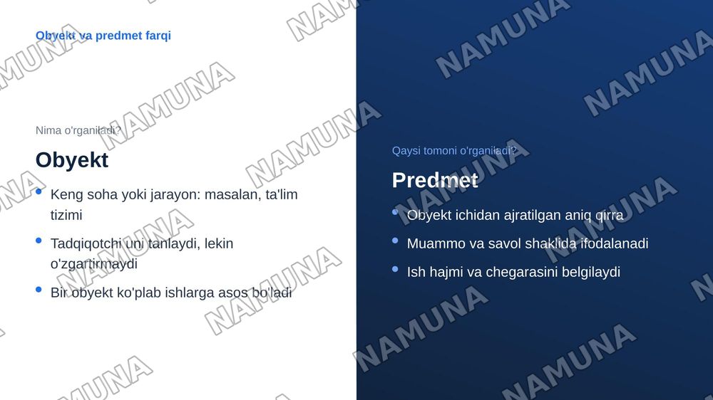 ilmiy tadqiqot tushunchasi predmeti va obyekti — zamonaviy taqdimot, 7-slayd