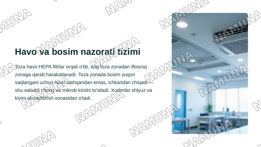 Kimyo-farmatsevtika va biotexnologik sanoat korxonalarida ishlab chiqarish zonasi — zamonaviy taqdimot, 6-slayd