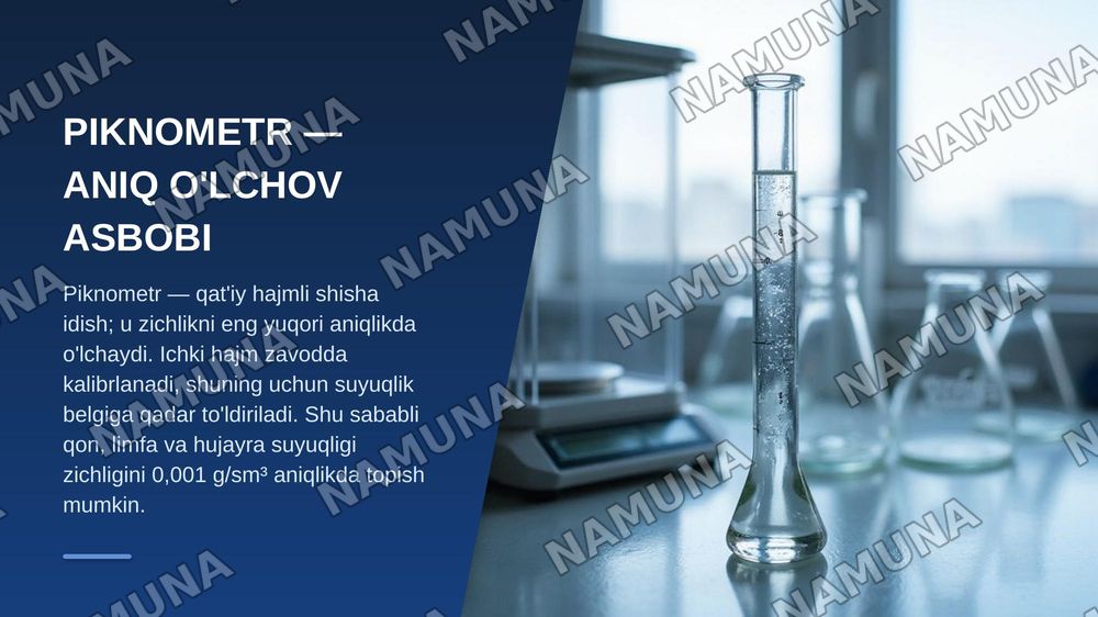 Organizm to‘qimalarini va suyuq muhitlarini zichligini aniqlash — zamonaviy taqdimot, 6-slayd