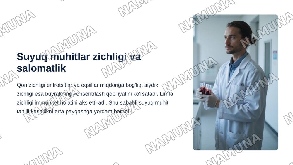 Organizm to‘qimalarini va suyuq muhitlarini zichligini aniqlash — zamonaviy taqdimot, 7-slayd