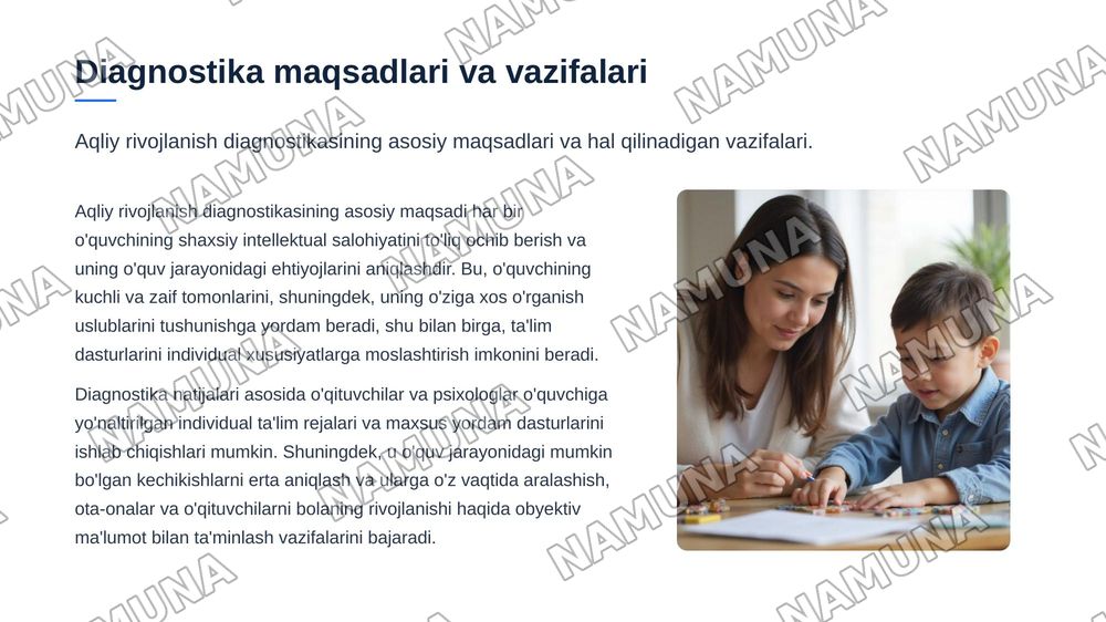 Oʻquvchilarning aqliy rivojlanish diagnostikasi — zamonaviy taqdimot, 5-slayd
