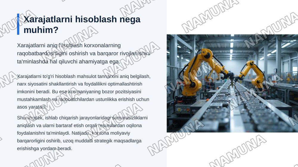 Xarajatlarni hisoblash usullari tahlili — zamonaviy taqdimot, 3-slayd