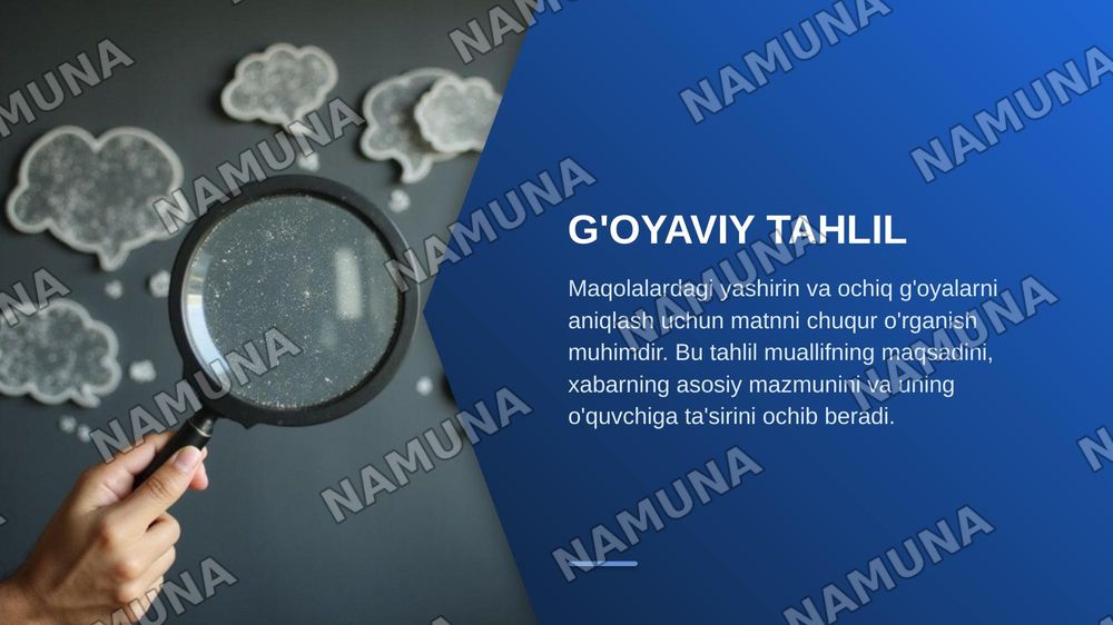 Muayyan mavzudagu maqaollarning lingvofolkloristik va g'oyaviy tahlilini ochib berish — zamonaviy taqdimot, 5-slayd