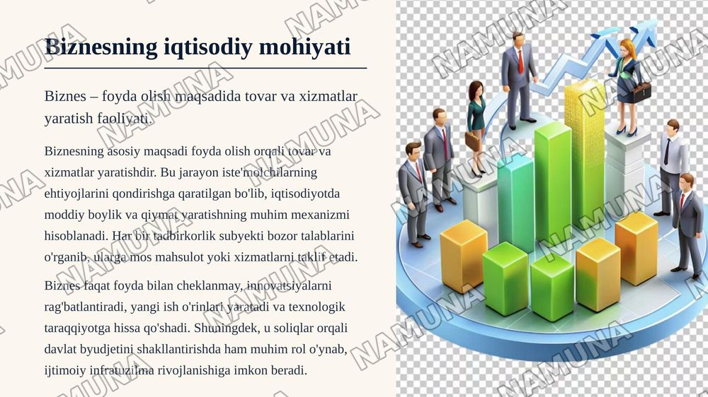 Bozor tizimida biznes va raqobat tushunchasi — zamonaviy taqdimot, 5-slayd