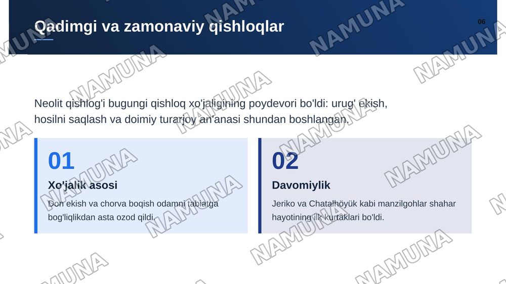 Neolit davri arxeologiyasi — zamonaviy taqdimot, 7-slayd