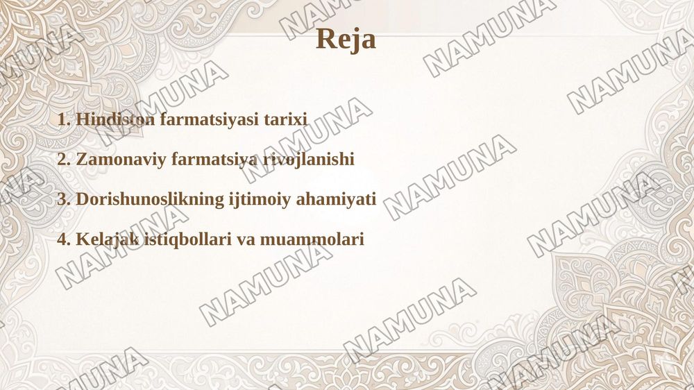 Hindistonda farmatsiyaning rivojlanishi — taqdimot, 2-slayd