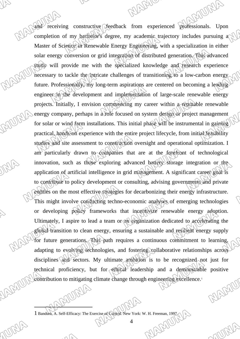 My academic and career goals — mustaqil ish, 4-varaq