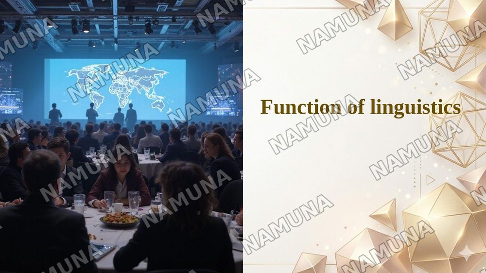 Function of linguistics — taqdimot, 1-slayd