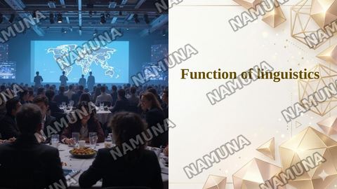 Function of linguistics — taqdimot