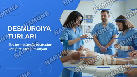 Desmurgiya turlari — zamonaviy taqdimot