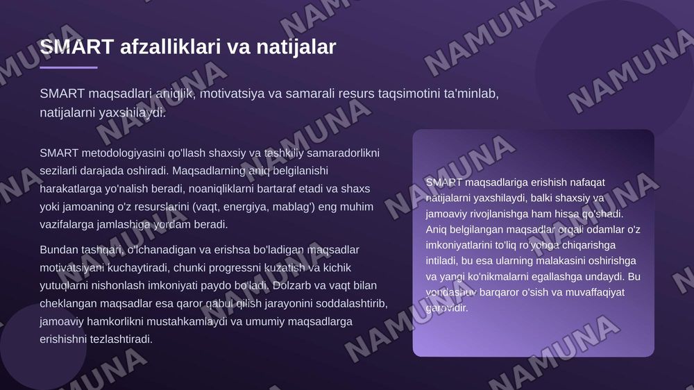 SMART — zamonaviy taqdimot, 5-slayd