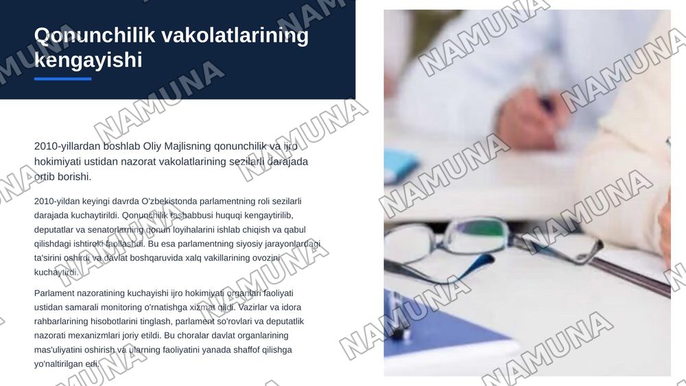 Mustaqillik yillarida O’zbekistonda parlament tizimidagi islohotlar. — zamonaviy taqdimot, 6-slayd