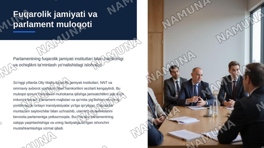 Mustaqillik yillarida O’zbekistonda parlament tizimidagi islohotlar. — zamonaviy taqdimot, 8-slayd