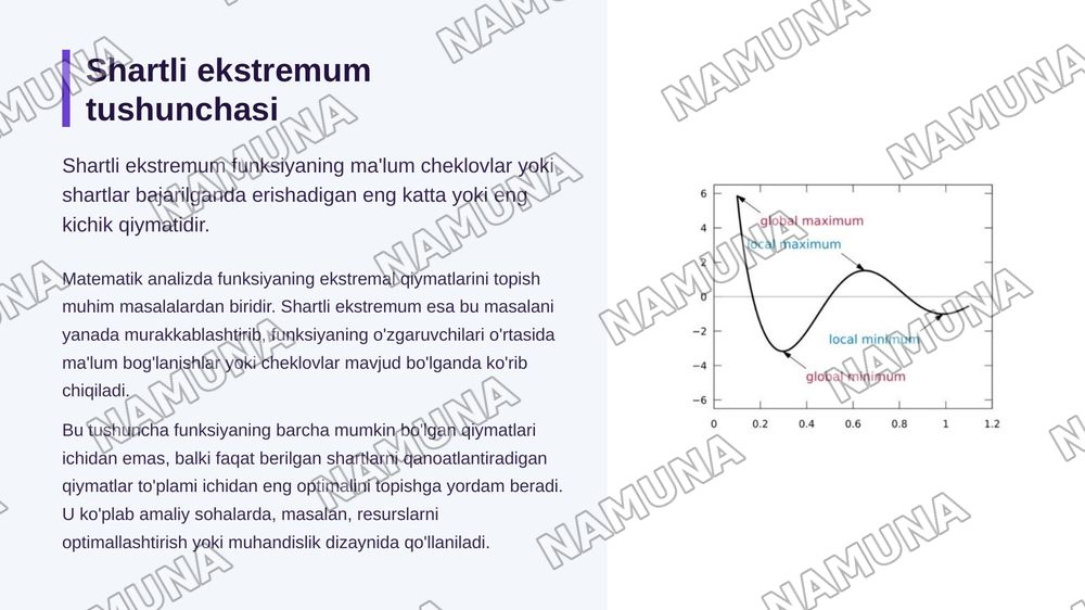 Shartli ekstremum — zamonaviy taqdimot, 3-slayd