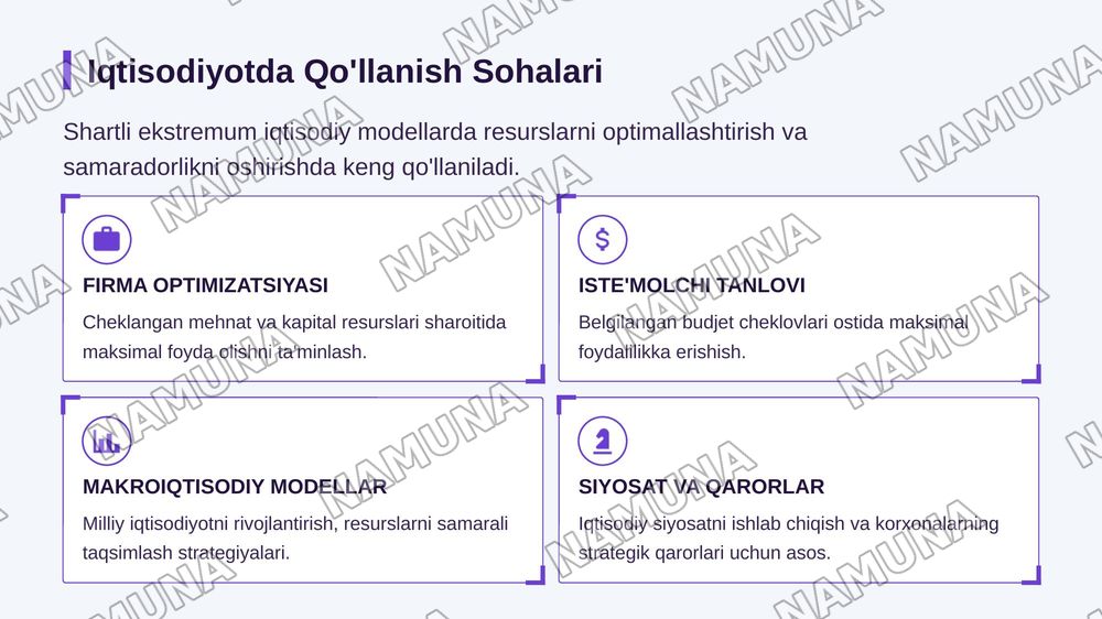 Shartli ekstremum — zamonaviy taqdimot, 8-slayd