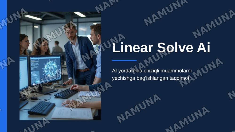 Linear Solve Ai — zamonaviy taqdimot, 1-slayd