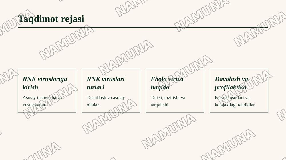1. RNKli viruslar, ularning turlari va ebola virusi. — zamonaviy taqdimot, 2-slayd