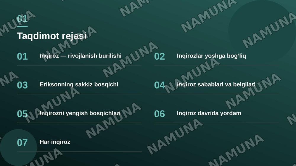 Umr davrlari inqirozlari — zamonaviy taqdimot, 2-slayd